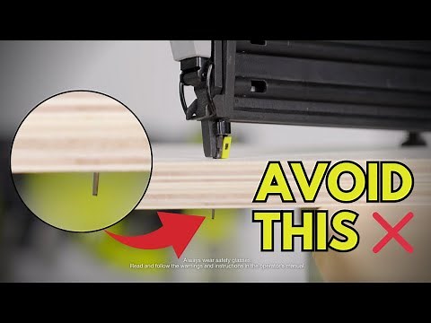 5 Brad Nailer Tips & Tricks | RYOBI Tools 101 - Beginner's Guide