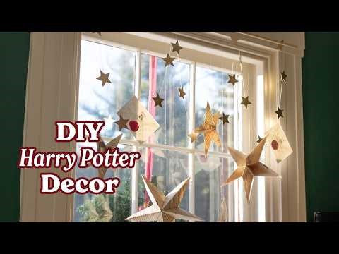 DIY Harry Potter Christmas Decor | A Magical Window Display You Can Make at Home!