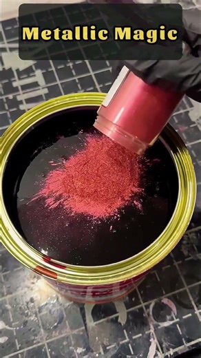 Watch This Deep Red Metallic Paint Swirl Into Perfection