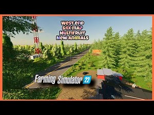 WEST END 64X - NEW MULTIFRUIT MOD MAP: FARMING SIMULATOR 22 *FLY OVER*