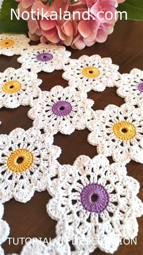 Crochet Flower Pattern Tutorial in description #short
