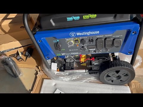 Generator Unboxing - Westinghouse WGen7500DF Dual Fuel Home Backup Portable Generator