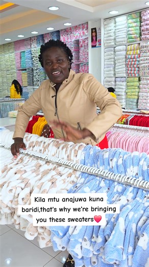 Kila mtu anajua kuna baridi, ndio maana tunakuletea sweaters hizi zenye joto na upendo ❤️ Usikose kujipatia yako na ujisitiri na baridi hii. Visit our shops at 📌𝗡𝗔𝗜𝗥𝗢𝗕𝗜 HQ-Along Eastern bypass *Utawala Astrol* 📌𝗡𝗔𝗜𝗥𝗢𝗕𝗜 𝗖𝗕𝗗 - 𝙆𝙚𝙣𝙮𝙖𝙩𝙩𝙖 𝙖𝙫𝙚𝙣𝙪𝙚, 𝐈&𝐌 𝐁𝐮𝐢𝐥𝐝𝐢𝐧𝐠 📌 MOMBASA-𝘾𝘽𝘿 📌 ELDORET- 𝘾𝘽𝘿 📌𝙆𝙄𝙎𝙐𝙈𝙐 -Mega Plaza ground floor 📌𝐌𝐄𝐑𝐔 -𝙂𝙧𝙚𝙚𝙣𝙬𝙤𝙤𝙙 City Mall 📍 Nairobi HQ – 0784 521 855 📍 Nairobi CBD – 0742 432 942 📍 Mombasa – 0790 096 086