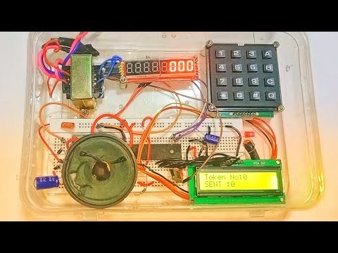 Token Number Display System using 8051 microcontroller | 8051 Projects 