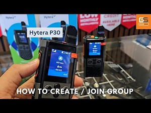 Hytera P30 PoC Radio - How to Create Group and Join Group