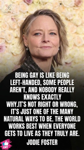 Jodie Foster’s Perfect Analogy For Being Yourself 🥹