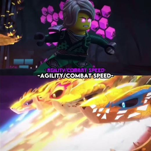 Golden Oni Lloyd vs Golden Ultra Dragon #ninjago #legoninjago #fyp #edit #viral