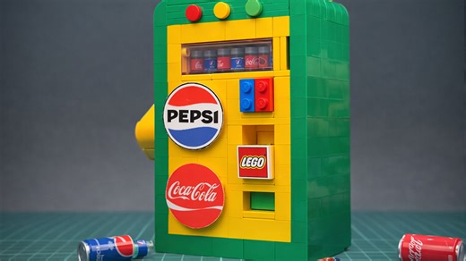Ingenious LEGO vending machines demonstrated step by step
