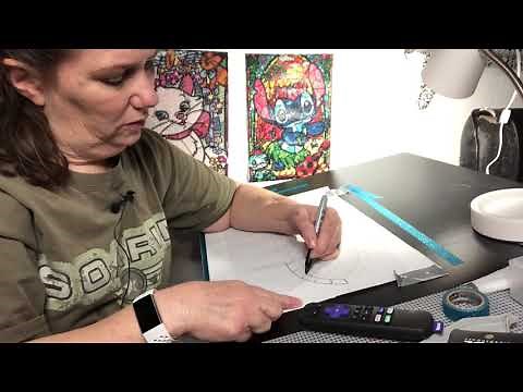 Freestyle Diamond Dotz Stained Glass Image, plus final review of Stitch kit