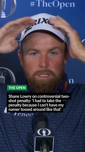 Shane Lowry was hit with a two-shot penalty after his ball appeared to move during a practice shot on the 12th hole during his second round at The Open. #TheOpen #Golf | Irish Examiner Sport