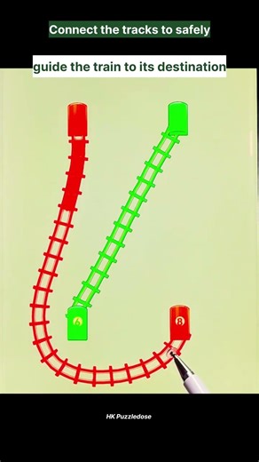 Train Path Problem🚂Solve the Rail Puzzle🧠#shorts #traingame #gameplay #gamingshorts #ytshorts