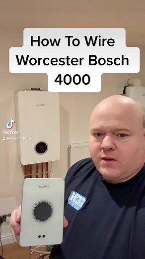 How to wire a Worcester Bosch 4000 Combi Boiler #plumbersoftiktok #allenhart #plumber #heatingengineer #boiler | Allen Hart