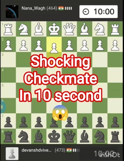 SHOCKING! Checkmate in Just 5 Moves! 😱 India vs Israel | Chess Beginners Club#chess