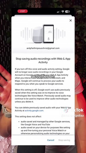 Did you know your phone might be listening to you? 😱 If you’ve ever seen an ad for something you just talked about, this is why. Follow these steps to turn off Google’s voice and audio activity and take back your privacy. Check your settings now! #google #dataprivacy #cybersecurity #gmail #onlinesafety