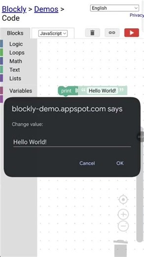 Learn Blockly coding with Shivani #blockly #blocklycoding