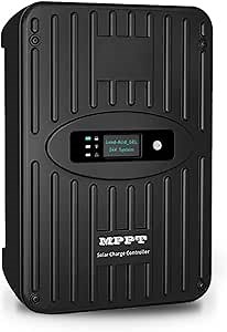 40A MPPT Solar Charge Controller 12V/24V DC Auto Max.PV 100A 40 amp Solar Panel Charge Regulator fit for Sealed, Gel, Flooded, User and LiFePO4, Ternary Lithium Batteries