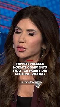 Tapper presses Noem's comments that ICE agent did nothing wrong