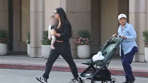 Al Pacino's ex Noor Alfallah steps out with their baby Roman Pacino