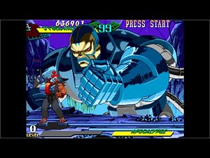 Cyber Akuma vs Apocalypse (Hidden Boss) MARVEL SUPER HEROES VS STREET FIGHTER