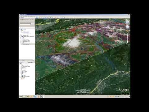 100k scale surface overlay using Google Earth