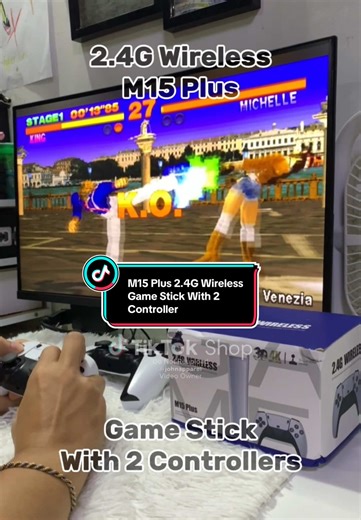 M15 Plus 2.4G Wireless Game Stick for Retro Gaming