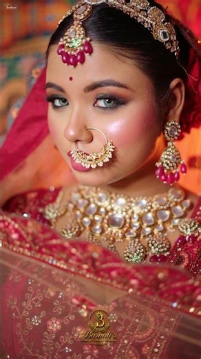 indian Bride 💕 #wedding #makeup #beautifulbride #indianbridalmakeup #india