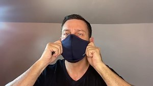 Watch Kenneth Cole Neoprene mask new video on Amazon Live