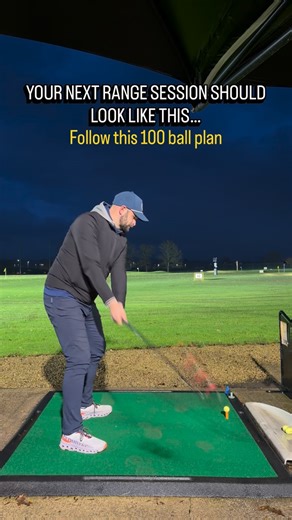 Curtis Hughes | Golf Instructor & Coach on Instagram: "🟢 100-Ball Practice Plan Balls 1–30 | Technical Block (Groove the Move) Goal: Build awareness and start to groove one simple swing focus. • Pick ONE swing thought only (grip, setup, takeaway, wrist, pivot, path – doesn’t matter). • Same club throughout (mid-iron works best). • Slow to medium speed. • Rehearse → hit → brief reset. Key rules: • Quality over outcome • Ignore ball flight unless it’s extreme • If it feels exaggerated, you’re pro