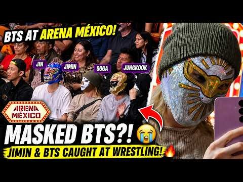 BTS Jimin, Jin, Suga & Jungkook Shock Fans in Arena México With Wrestler Masks!