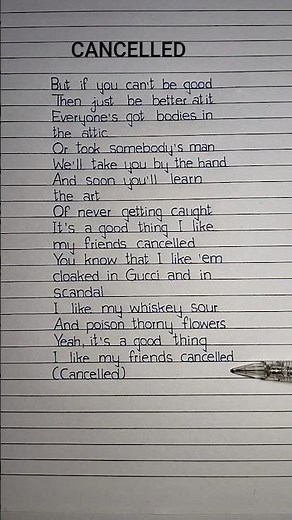 Taylor Swift – CANCELLED ❌ Lyrics #taylorswift #cancelled #lyrics #newsong
