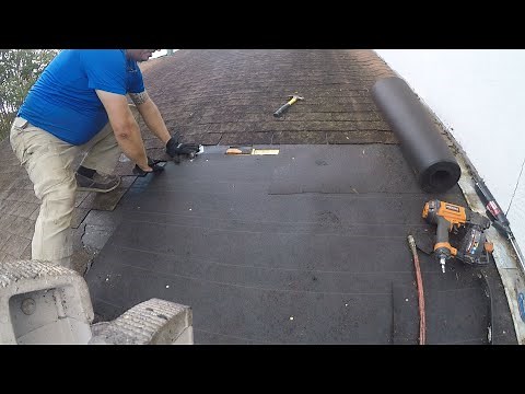 DIY: Roof Repair 3 of 4 - replacing tar paper.