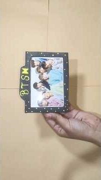 Diy Bts photo frame 🖼️💜 #youtube #viral #handmade #BTS💜💬 Comment your favorite BTS member below!