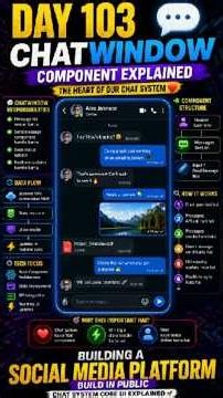Day 103: ChatWindow Component Explained 💬 | Full Chat UI Logic | Vibeshared