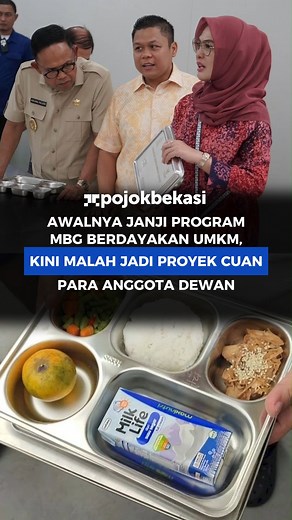 Awalnya Janji Program MBG Berdayakan UMKM, Kini Malah Jadi Proyek Cuan Para Anggota Dewan Program Makan Bergizi Gratis yang semula digembar-gemborkan sebagai upaya mulia untuk memberdayakan UMKM kini justru menghadirkan noda serius di balik niat baiknya. Alih-alih menjadi sarana untuk menaikkan kapasitas pengusaha kecil dan mendistribusikan manfaat secara adil, MBG diduga berubah menjadi ladang profit bagi para pejabat. Secara resmi, MBG dirancang untuk memberikan makanan sehat di sekolah-sekola