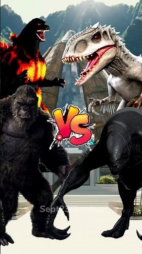 Burning Godzilla x Kong 2024 vs Jurassic World Skull Island GodzillaxKong The New Empire All Monster
