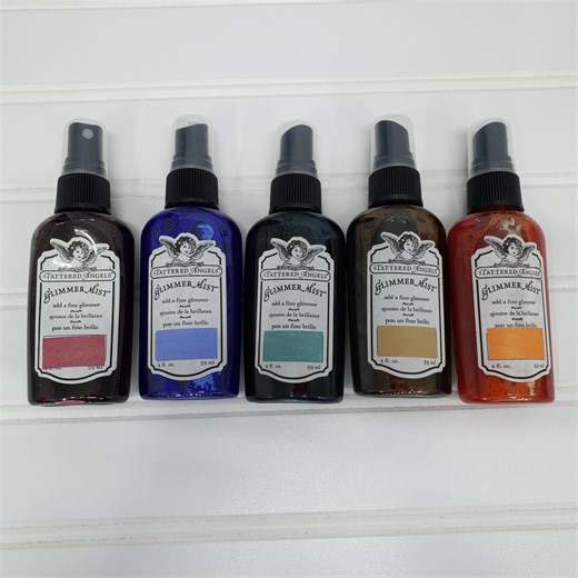 Tattered Angels Glimmer Mist Spray Set – Shimmer Ink for Crafts (5 Colors) - Etsy