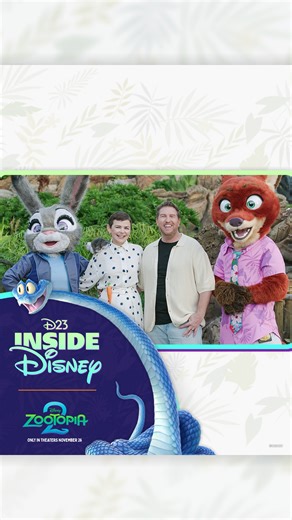 Disney D23 on Instagram: "D23 Inside Disney celebrates #Zootopia2 with stars Ginnifer Goodwin and Jason Bateman. Plus go inside Zootopia: Better Zoogether! at Disney’s Animal Kingdom with the voice of Clawhauser, Nate Torrence. #Zootopia2 is only theaters November 26!"