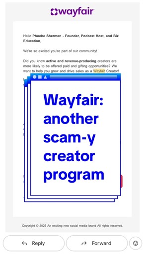 How can you even promote products you haven’t tried??? @Wayfair do better! (And I’ve even worked with them before for UGC on the Wayfair professional side) Stick around for more dissecting of terrible creator programs harvesting free labor from influencers. . . Scam, content creator, influencer campaign, bad creator programs, influencer programs gone wrong #greenscreen