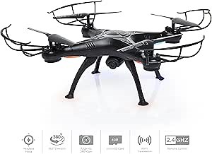 BCP 4 Channel 6-Axis Gyro Headless Remote Control Quadcopter FPV RC Drone With Wifi Camera For Real Time Video, 2 Control Modes