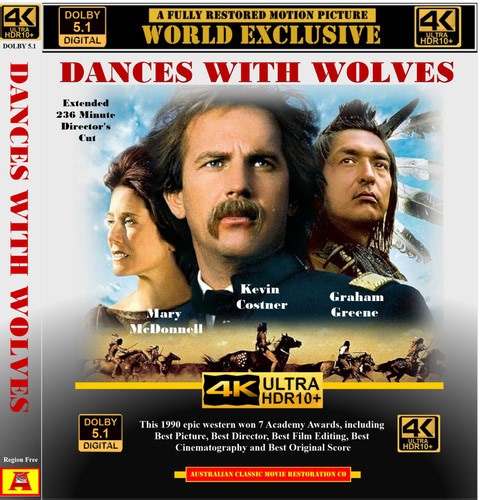 DANCES WITH WOLVES  4K HDR10   Blu-ray | Classic Cinema Vault
