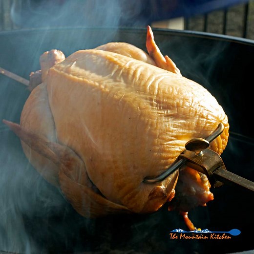 Smoked Whole Chicken Using A Rotisserie