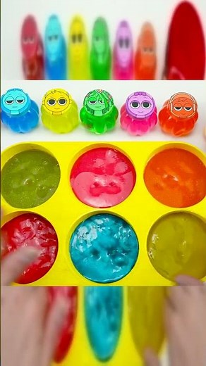 How to Make Colorful Glitter Glow Slime & Mix Surprise Toys ASMR # 07