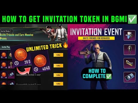 BGMI INVITATION EVENT / HOW TO GET INVITATION TOKEN IN BGMI / INVITE FRIENDS AND EARN MASSIVE POINTS