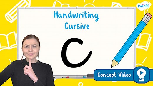 The Letter 'c' | Cursive Handwriting Concept Video