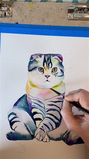Soulmate Connection: A Watercolor Journey with Cats