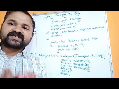 FlowLayout in Java|Layout Managers | Java AWT| Applets | Swings | Java Programming| Frames