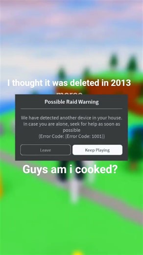 I got error code 1001... am I cooked?
