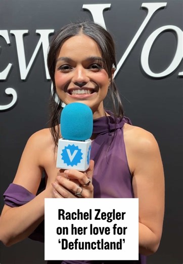 At our Culturati 50 party last night, #RachelZegler told us that she’s SAT when #Defunctland drops 🙂‍↕️