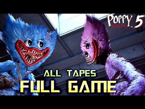 Poppy Playtime Chapter 5 | 4K Full Game Walkthrough | All TAPES | No Commentary