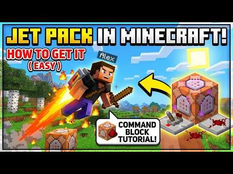 How to get a Jet Pack in Minecraft! (Command Block Tutorial)
